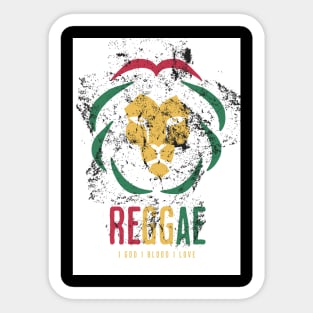 Lion Reggae - Colorful Sticker